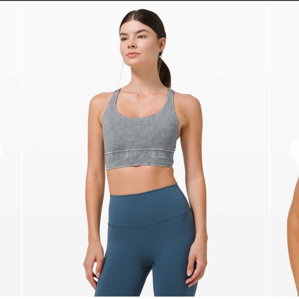 Lululemon Energy Long Line in Snow Wash Midnight Orchid